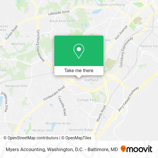 Myers Accounting map