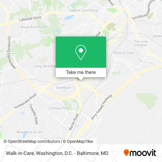 Walk-in-Care map