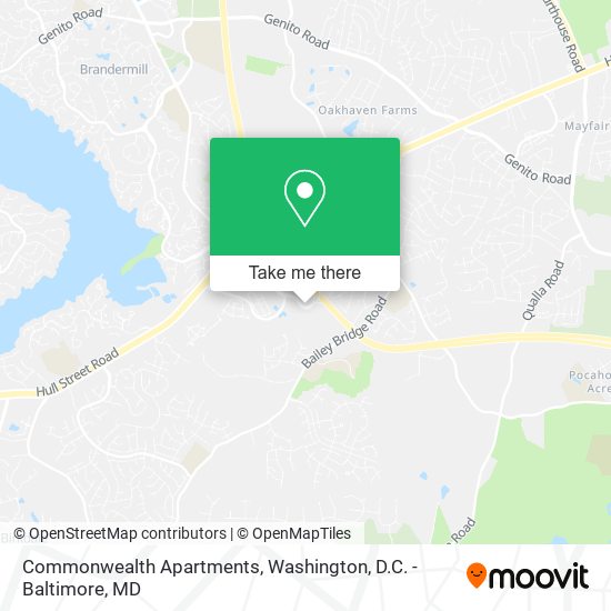Mapa de Commonwealth Apartments
