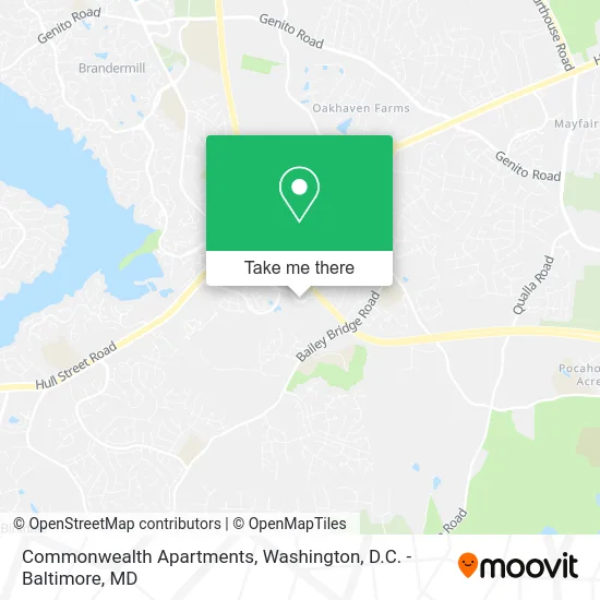 Commonwealth Apartments map