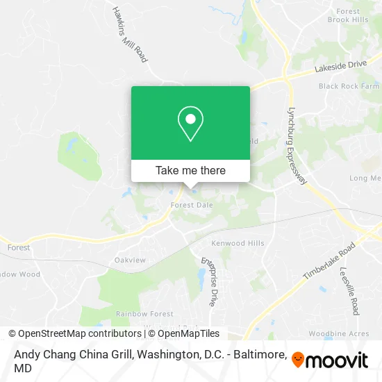 Andy Chang China Grill map