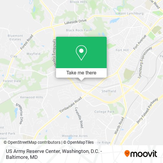 US Army Reserve Center map