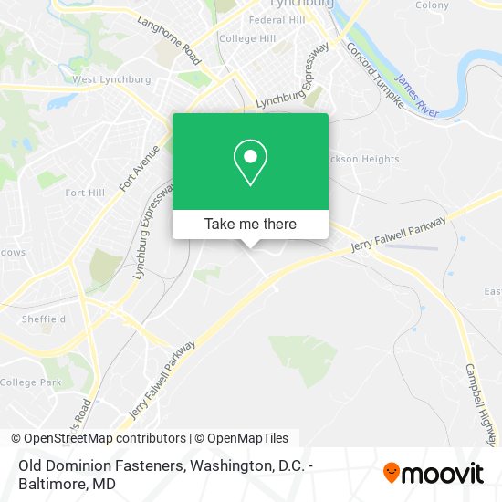 Mapa de Old Dominion Fasteners