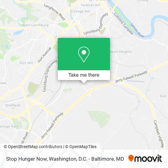 Stop Hunger Now map