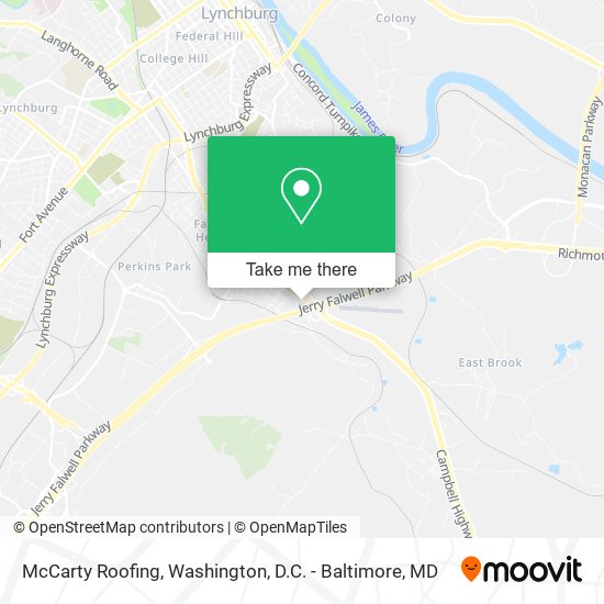 Mapa de McCarty Roofing