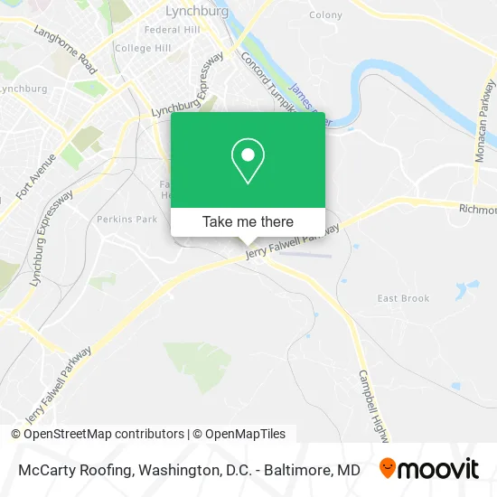 Mapa de McCarty Roofing