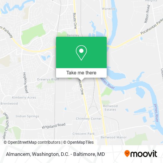 Almancem map