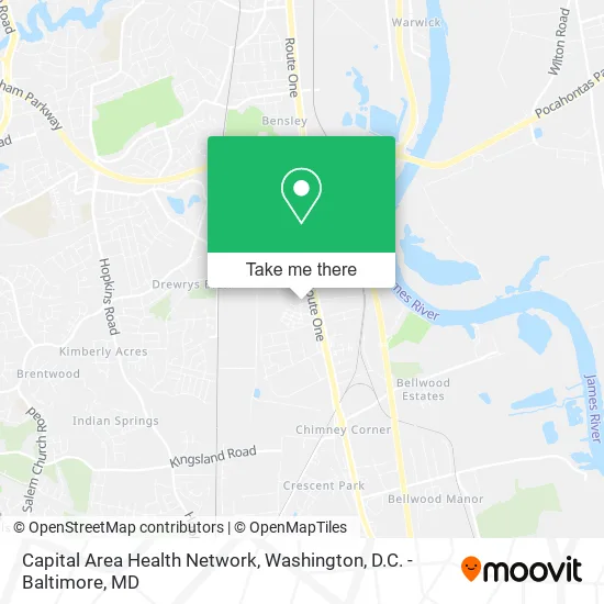 Capital Area Health Network map