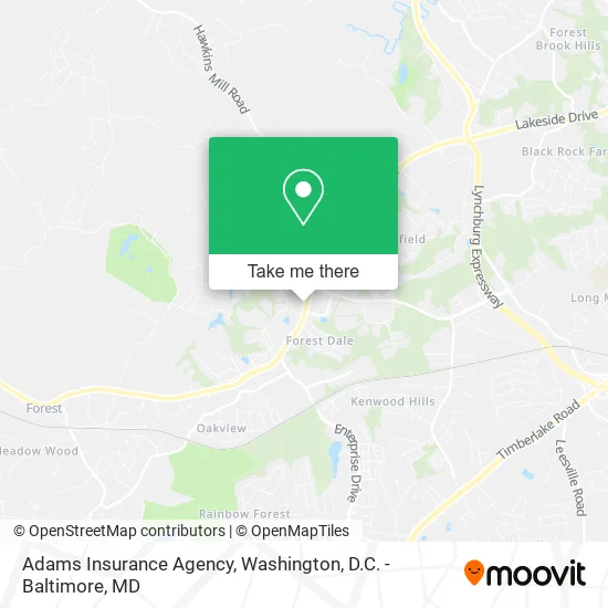 Adams Insurance Agency map