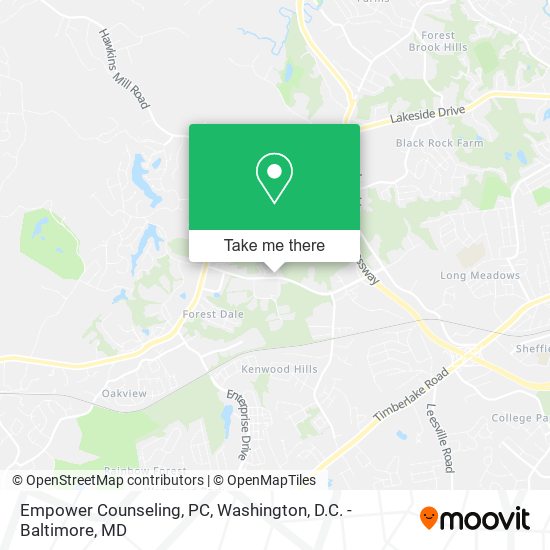 Mapa de Empower Counseling, PC