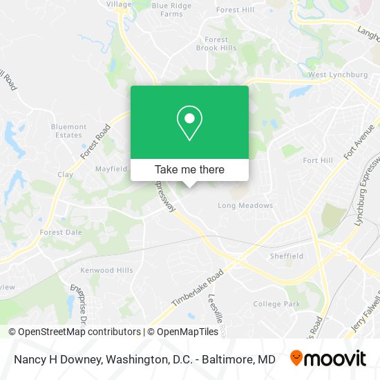 Nancy H Downey map