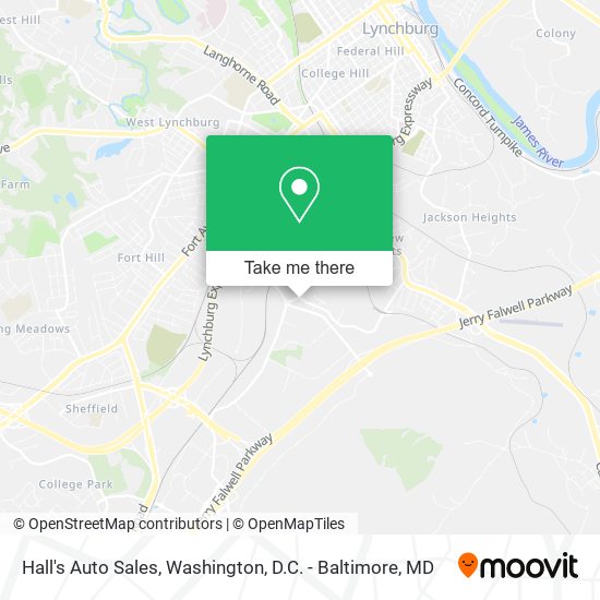 Mapa de Hall's Auto Sales