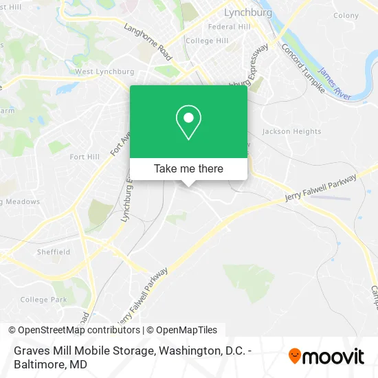 Graves Mill Mobile Storage map