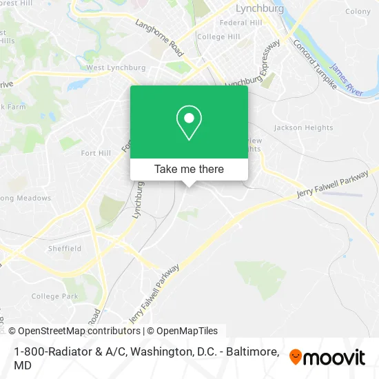 Mapa de 1-800-Radiator & A/C