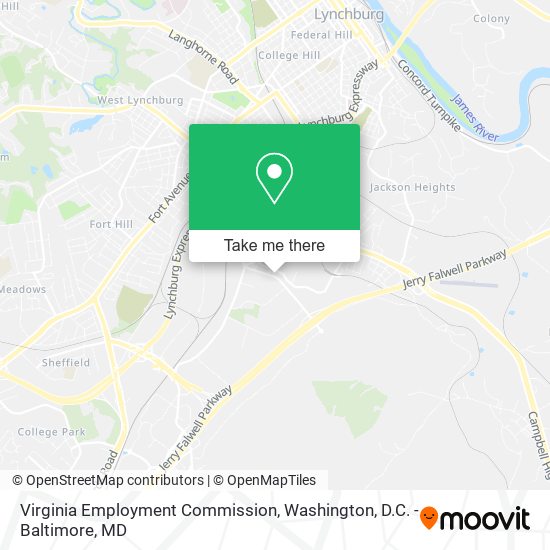 Virginia Employment Commission map