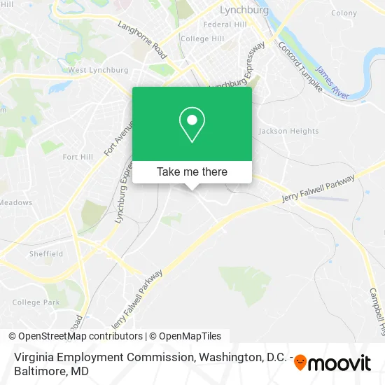 Mapa de Virginia Employment Commission
