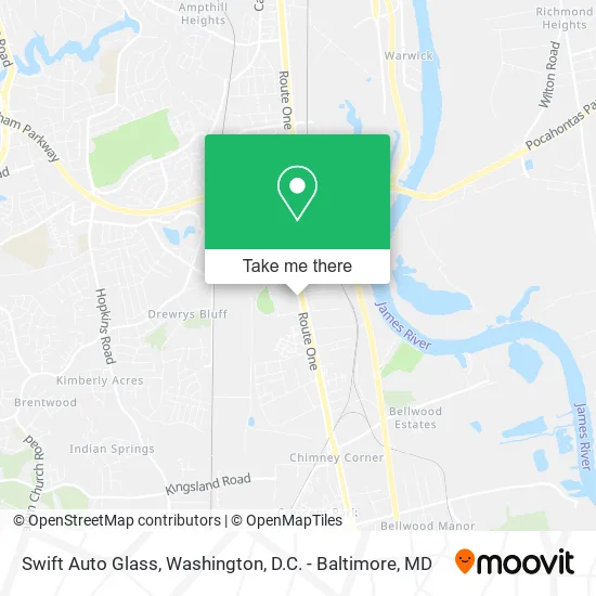 Swift Auto Glass map