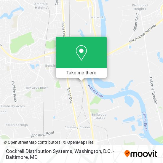 Cockrell Distribution Systems map