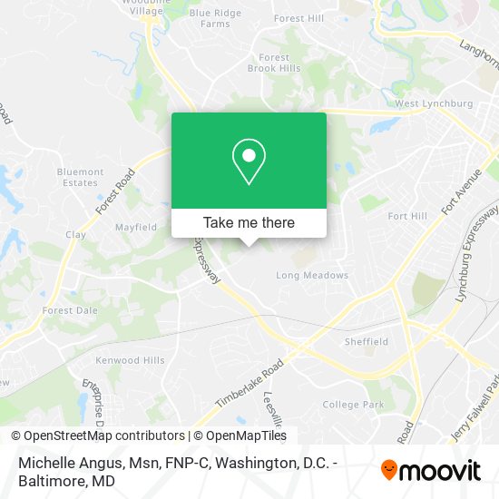 Michelle Angus, Msn, FNP-C map