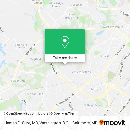 Mapa de James D. Cure, MD