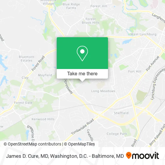 James D. Cure, MD map