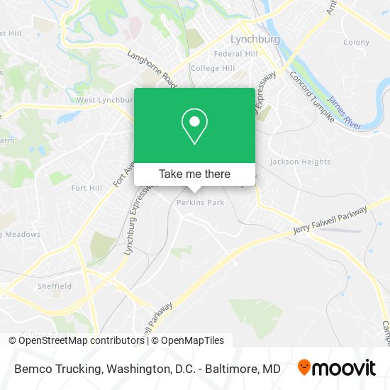 Bemco Trucking map
