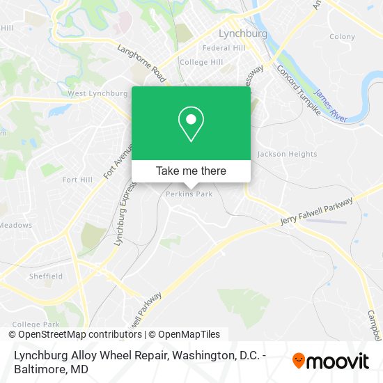 Lynchburg Alloy Wheel Repair map