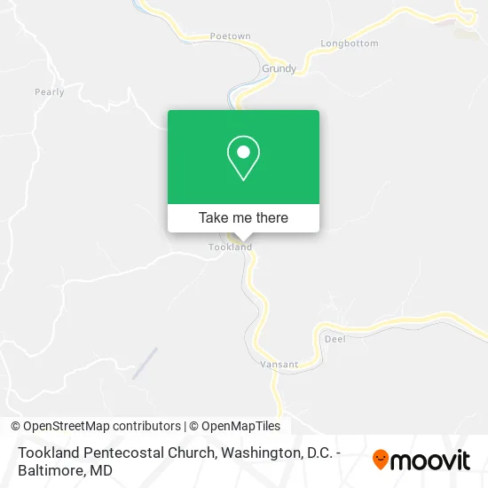 Mapa de Tookland Pentecostal Church
