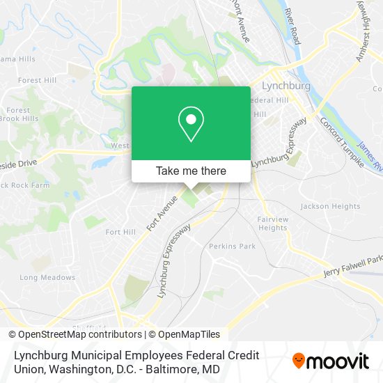 Lynchburg Municipal Employees Federal Credit Union map