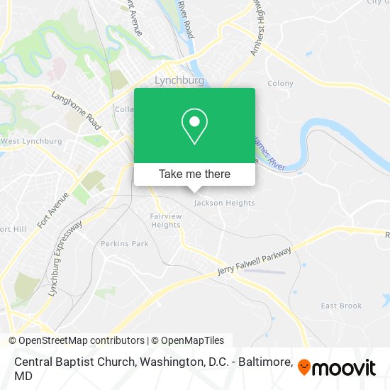 Central Baptist Church map