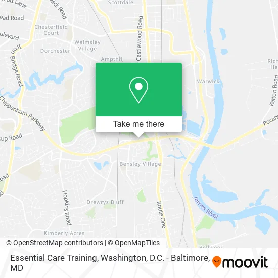Essential Care Training map