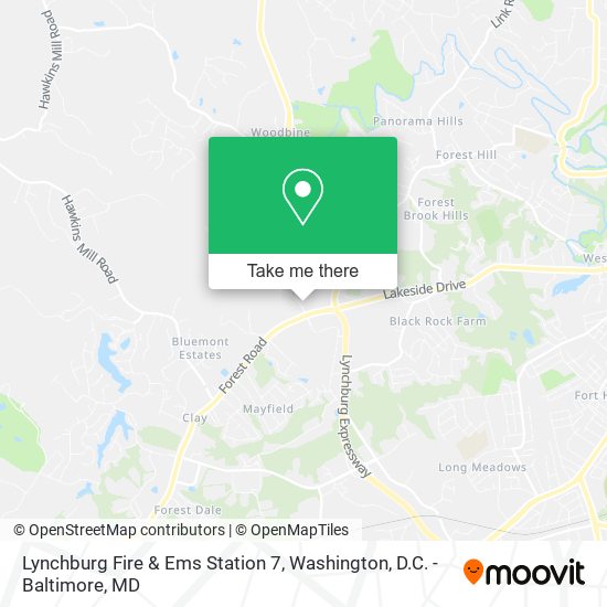 Lynchburg Fire & Ems Station 7 map