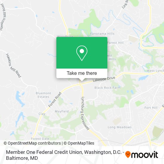 Mapa de Member One Federal Credit Union