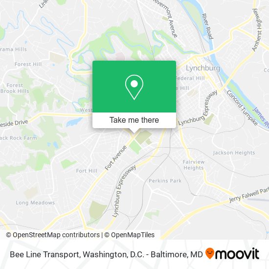 Mapa de Bee Line Transport
