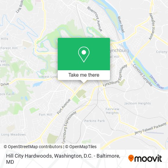 Hill City Hardwoods map