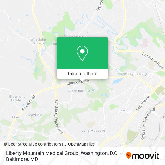 Mapa de Liberty Mountain Medical Group