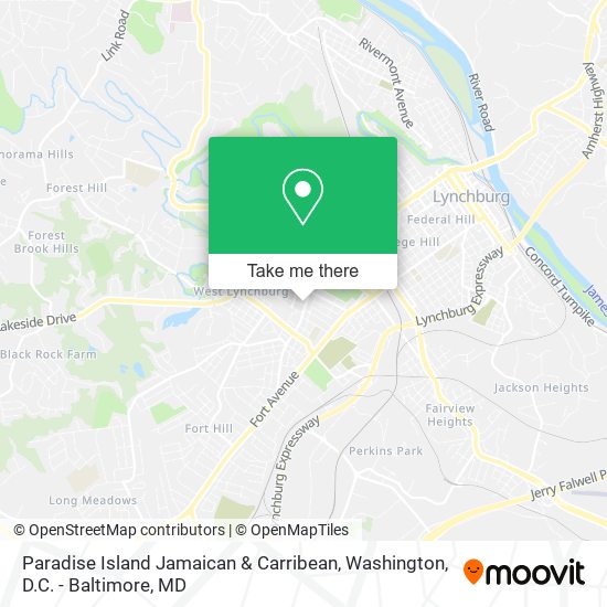 Paradise Island Jamaican & Carribean map