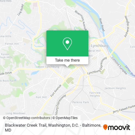Blackwater Creek Trail map