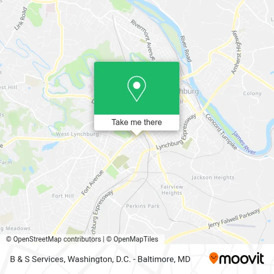 B & S Services map