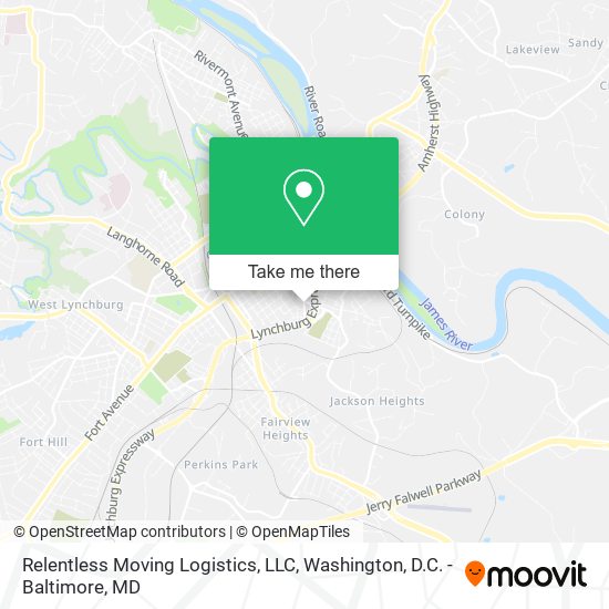 Relentless Moving Logistics, LLC map