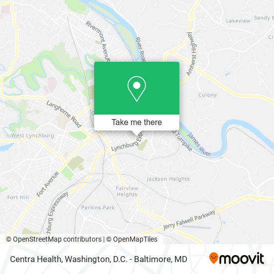 Centra Health map