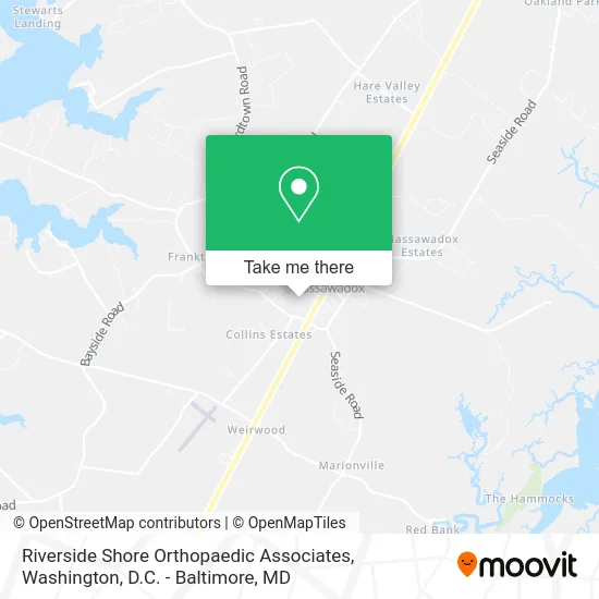 Riverside Shore Orthopaedic Associates map