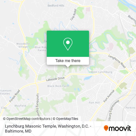 Lynchburg Masonic Temple map