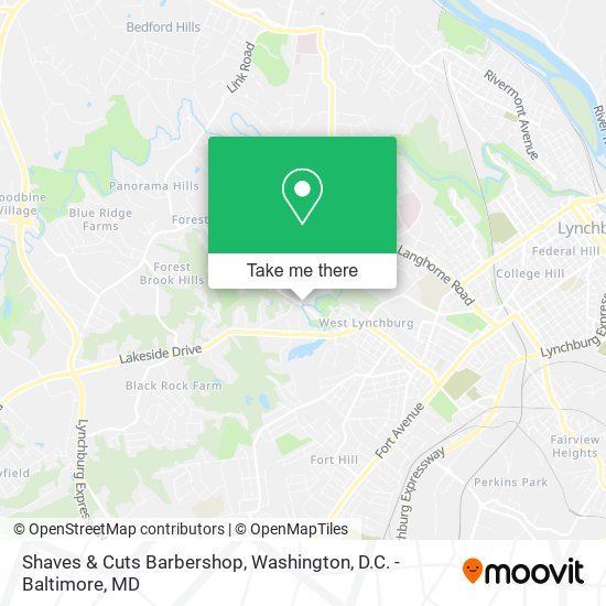 Shaves & Cuts Barbershop map