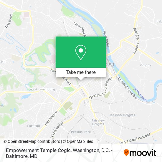 Mapa de Empowerment Temple Cogic