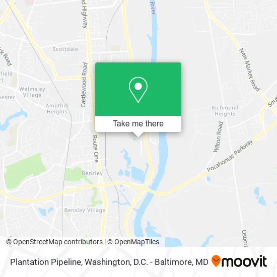 Plantation Pipeline map