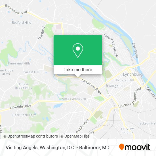Visiting Angels map