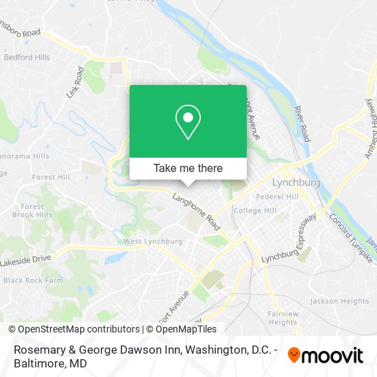 Mapa de Rosemary & George Dawson Inn