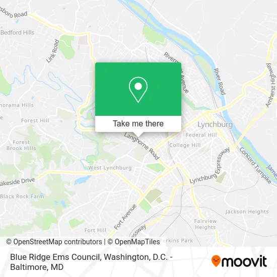 Blue Ridge Ems Council map