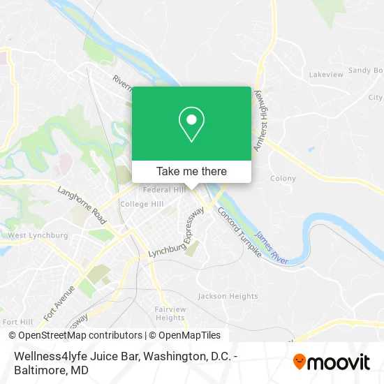 Mapa de Wellness4lyfe Juice Bar